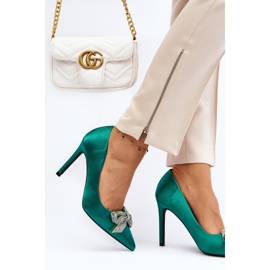 Step in style Visoke potpetice Model Fairine 9563 Green - Zakoračite sa stilom zelena 2