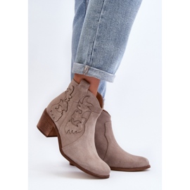 Step in style Čizme Model Zazoo 3426 Cappuccino - Zakoračite sa stilom bež 1