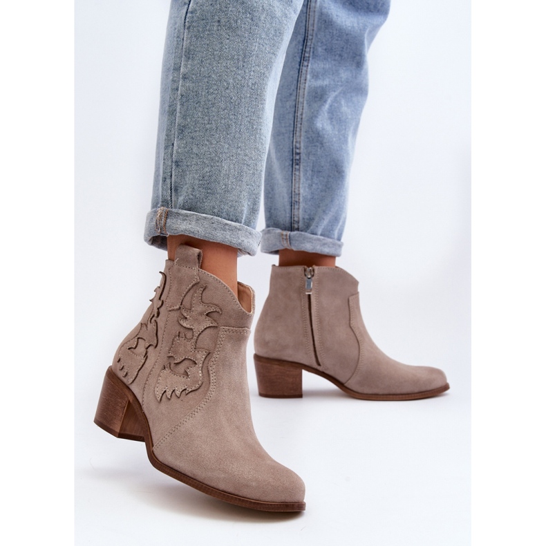 Step in style Čizme Model Zazoo 3426 Cappuccino - Zakoračite sa stilom bež 2