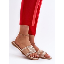 Step in style Japanke za sandale Model Taleci 1826 Bež - Zakoračite sa stilom 1