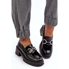 Crne lakirane cipele s visokom petom crno 2