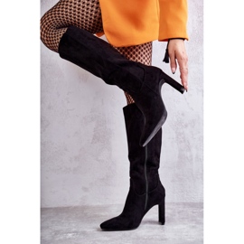 Crne čizme za žene na post crna 1