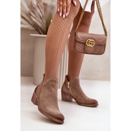 Step in style Čizme Model Zazoo 60475 Tamno bež - Zakoračite sa stilom 1