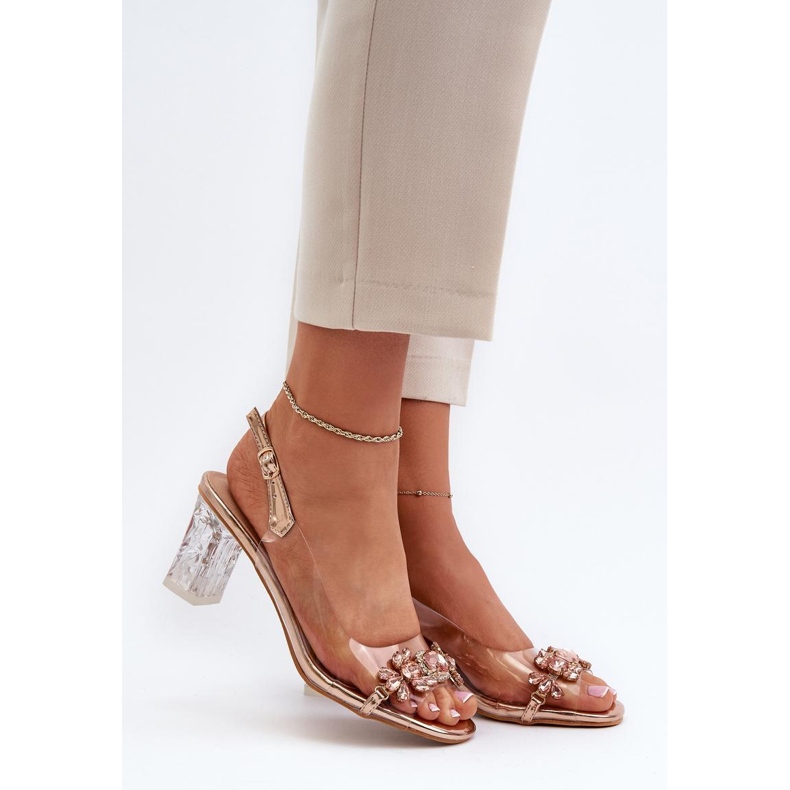 Step in style Sandale Model Da MR38-444 Pink Gold - Zakoračite sa stilom ružičasta 1