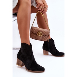 Step in style Kaubojske čizme Model Lewski EV28 crni velur - Zakoračite sa stilom crna 2