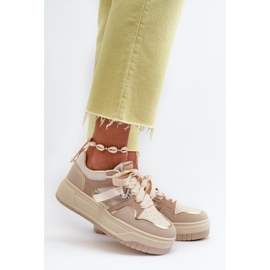 Bež sportske cipele s platformom 1