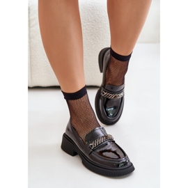 S.Barski Elegantne ženske crne mokasine crna 1