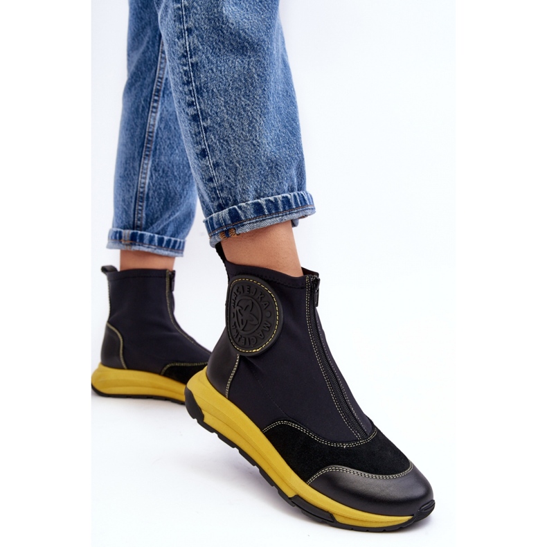 Maciejka Crne ženske gležnjače crna 2