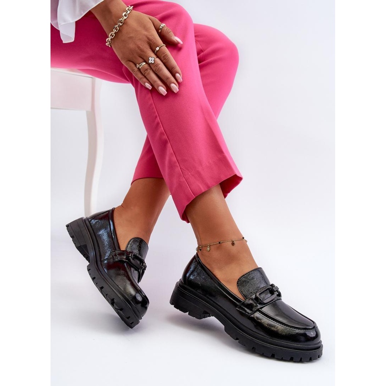 Step in style Mokasine Model Imbleria 66616 Black Varnish - Zakoračite sa stilom crna 2