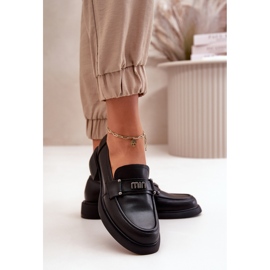 Vinceza Elegantne ženske crne mokasine crna 1