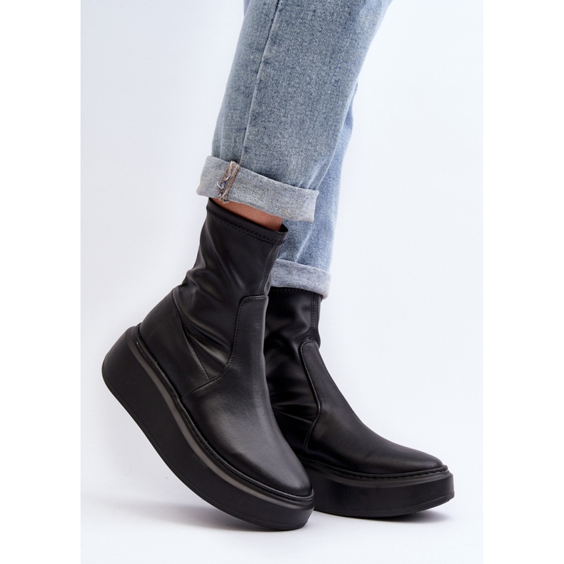 Step in style Čizme Model Zazoo 3395 Black - Zakoračite sa stilom crna 1