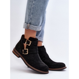 Ženske gležnjače s ukrasnim prugama Crne crna 1