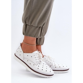 S.Barski Bijele ženske kožne cipele bijela 1