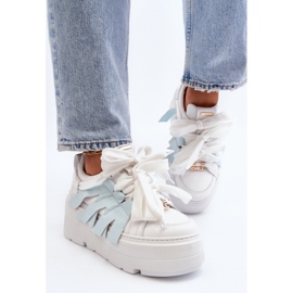 Ženske sportske cipele na Zazoo plavoj platformi plava 1