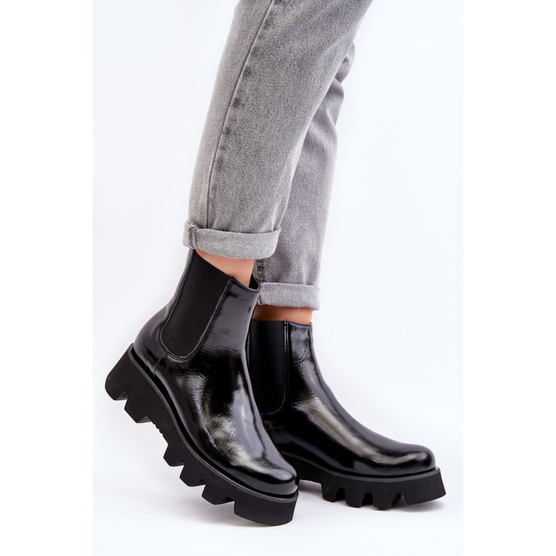 Laura Messi Crne ženske ravne gležnjače crna 1