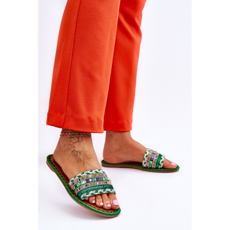 Zelene ukrašene japanke zelena 2