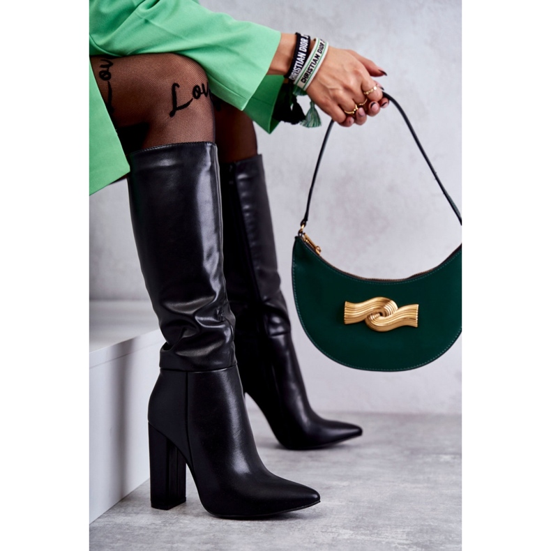 Step in style Čizme Model Tressa NC1296 Black Leather - Zakoračite sa stilom crno 2