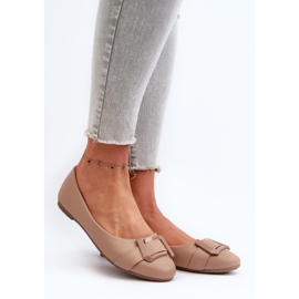 Ženske balerinke s bež dekoracijom 1