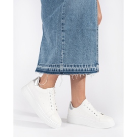 Bijele tenisice na platformu bijela 1