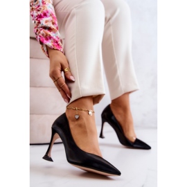 F6102 Crne cipele na štiklu crna 2