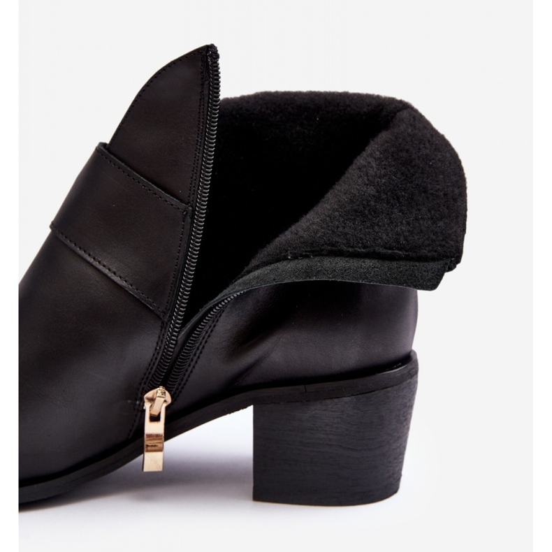 Ženske gležnjače na nisku petu Crne crna 2