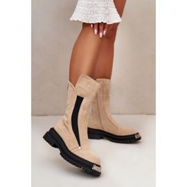 Step in style Čizme Model Palimra NC1306 Light Beige - Zakoračite sa stilom bež 1