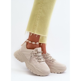 Sportske cipele na masivnoj bež platformi 1