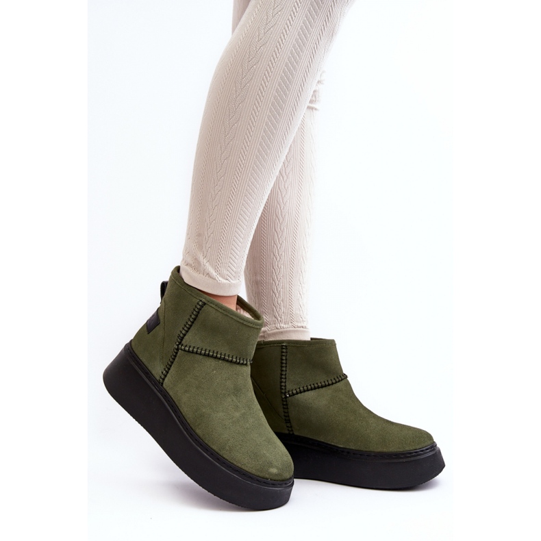 Step in style Čizme za snijeg Model Maciejka 06257-24 Olive - Zakoračite sa stilom zelena 1