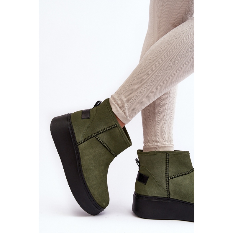 Step in style Čizme za snijeg Model Maciejka 06257-24 Olive - Zakoračite sa stilom zelena 2