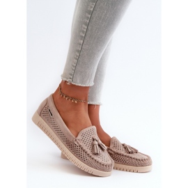 Step in style Mokasine Model Tinami HH503-8 Bež - Zakoračite sa stilom 1