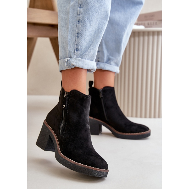 Step in style Čizme Model Velarilla KE221 Black - Zakoračite sa stilom crna 1