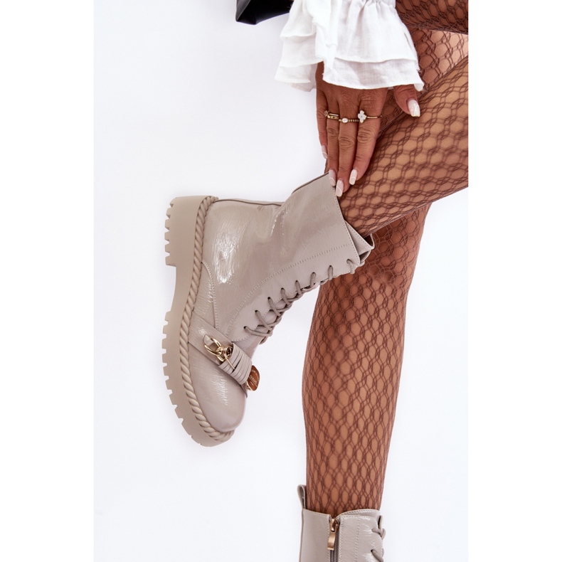 Step in style Čizme Model Da MR870-67 Svijetlo sivi lak - Zakoračite sa stilom siva 2