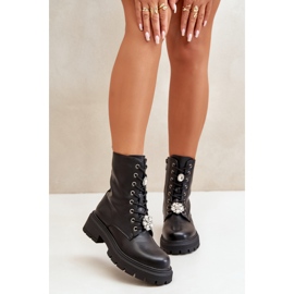 Step in style Radnički model Kristines LQ-122 Black - Zakoračite sa stilom crna 1