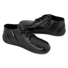 Olivier Bose ženske kožne cipele, malo izolirane, visoke s patentnim zatvaračem 787 crne crno 2