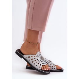 Step in style Japanke za sandale Model Ebirena RMR2266-4 Srebrna - Zakoračite sa stilom siva 1