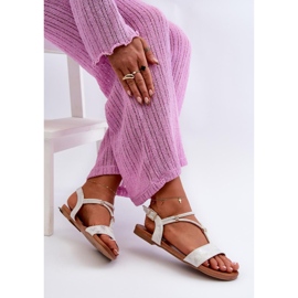 Step in style Sandale Model S.Barski KV27-010 Bijela/Srebrna - Zakoračite sa stilom 1