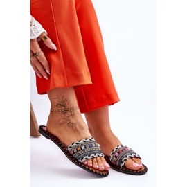 Step in style Japanke za sandale Model Bellisa CK270P crne - Zakoračite sa stilom crno 1