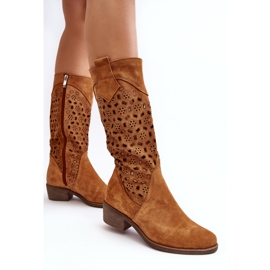 Step in style Čizme Model Ndulu 4043 Camel - Zakoračite sa stilom smeđa 2