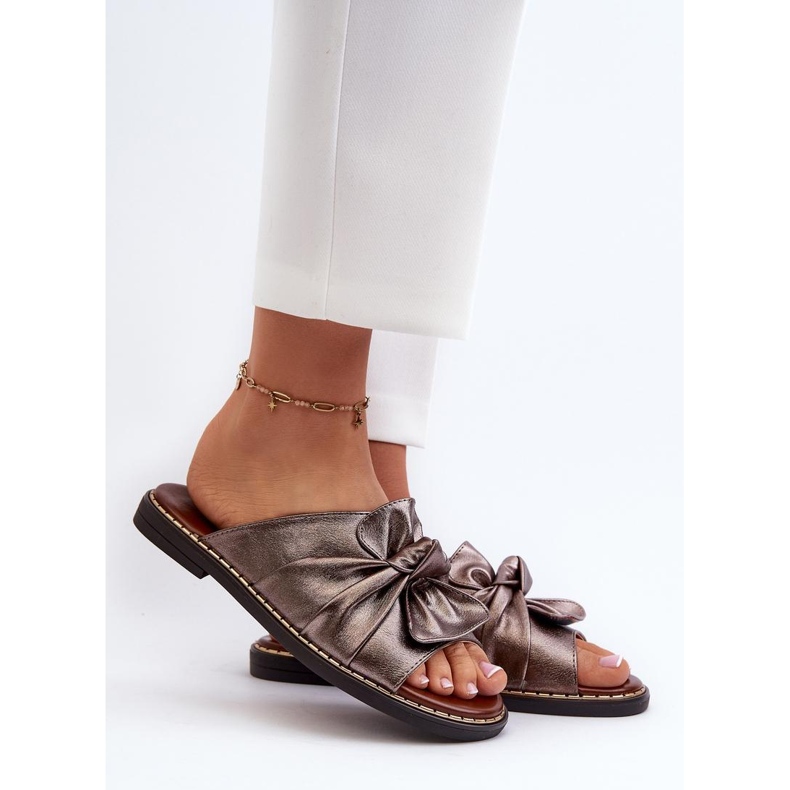 Step in style Japanke za sandale Model Nelvira RMR2266-8 Copper - Zakoračite sa stilom smeđa 1