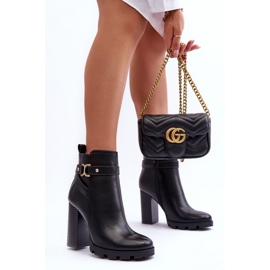 Step in style Čizme Model Liani F38 Black Leather - Zakoračite sa stilom crna 1