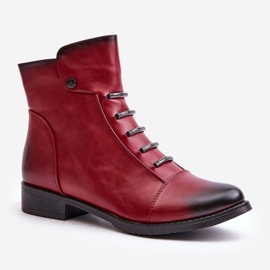 Step in style Čizme Model Labise ASA62-16 Bordo - Korak sa stilom crvena 2