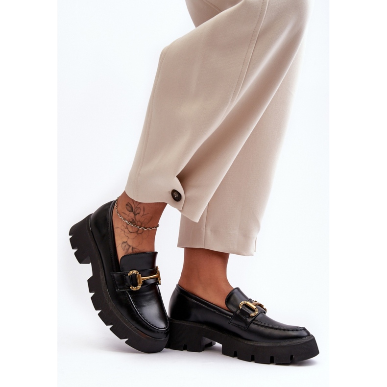 Step in style Cipele Model Peuria 2644-1 Black Leather - Zakoračite sa stilom crna 1