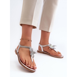 Step in style Sandale Model Edoni WWW502 Srebrne - Zakoračite sa stilom siva 1