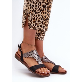 Step in style Sandale Model Sergio Leone SK070H crne - Zakoračite sa stilom crno 1