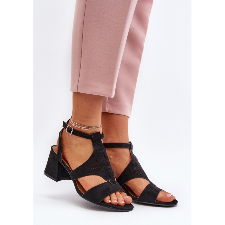 Step in style Sandale Model Eleriva N24-028 crne - Zakoračite sa stilom crno 1