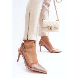 Step in style Model Da MR1966-11 Štikle boje šampanjca - Zakoračite sa stilom bež 1