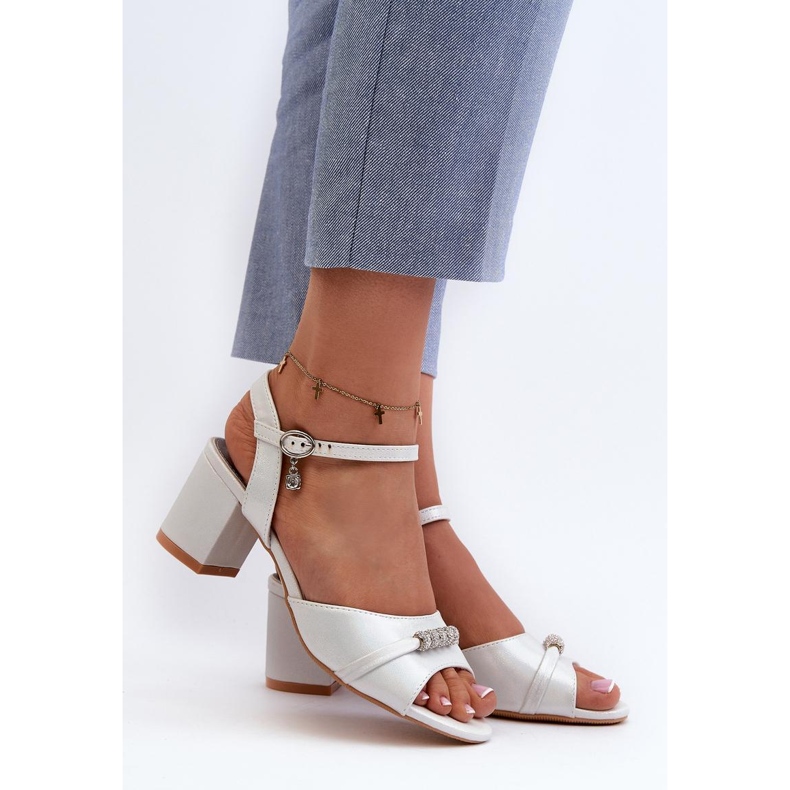 Step in style Sandale Model Narhi 20241 Srebrne - Zakoračite sa stilom siva 1