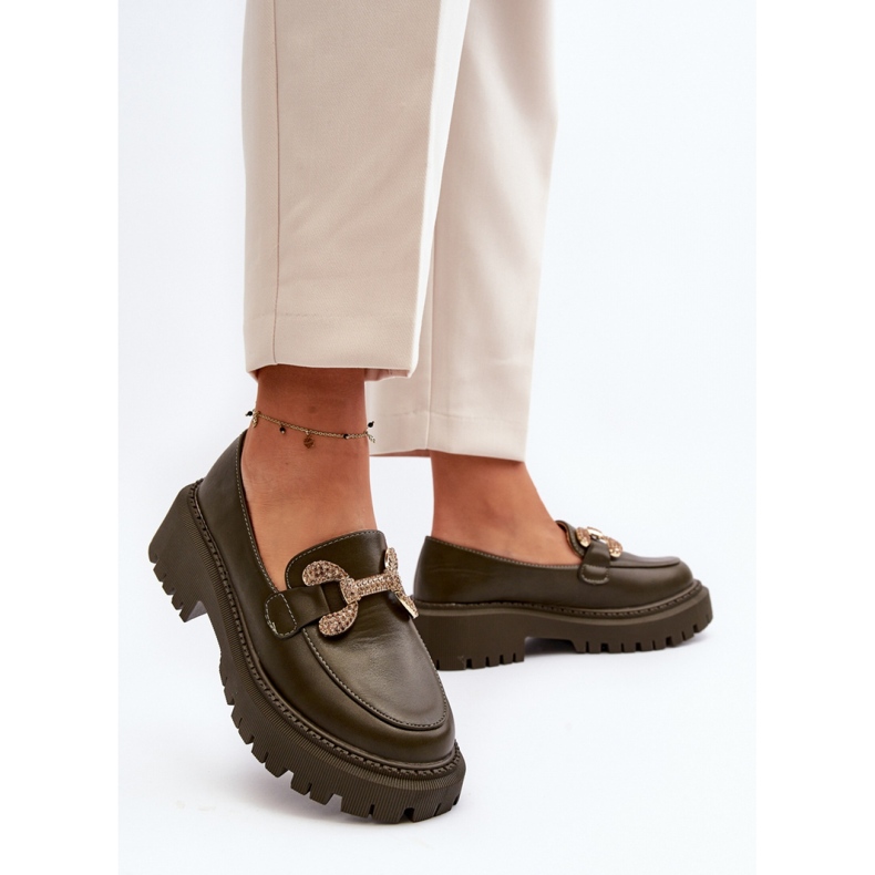 Step in style Mokasine Model Gargi H8-309 Tamnozelene - Zakoračite sa stilom zelena 2