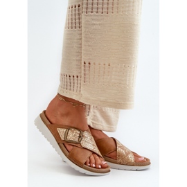 Step in style Japanke za sandale Model Inblu CN000032 Camel - Zakoračite sa stilom smeđa 1