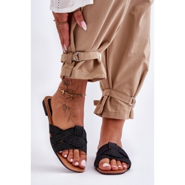 Step in style Japanke za sandale Model Aversa W-112 crne - Zakoračite sa stilom crno 1